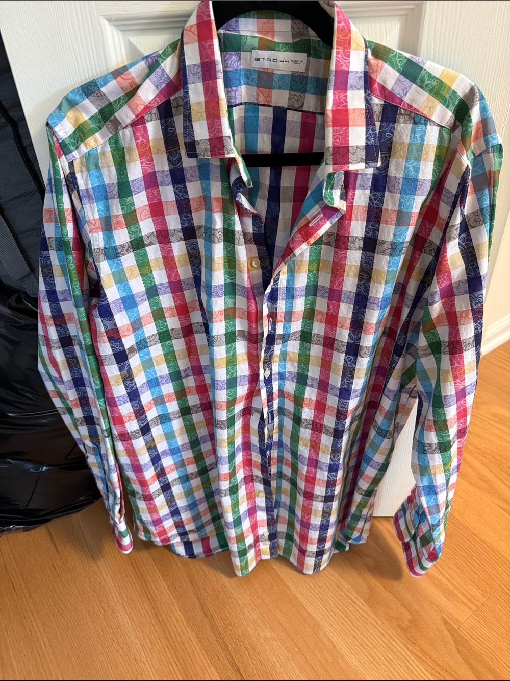 Etro Multicolor Check Cotton Button-Down Shirt